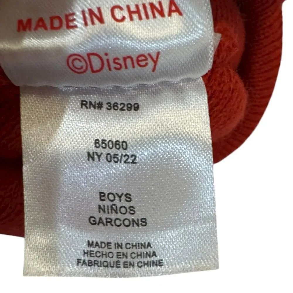 Disney Mickey Mouse Red Knit Beanie Hat Little Boys Child